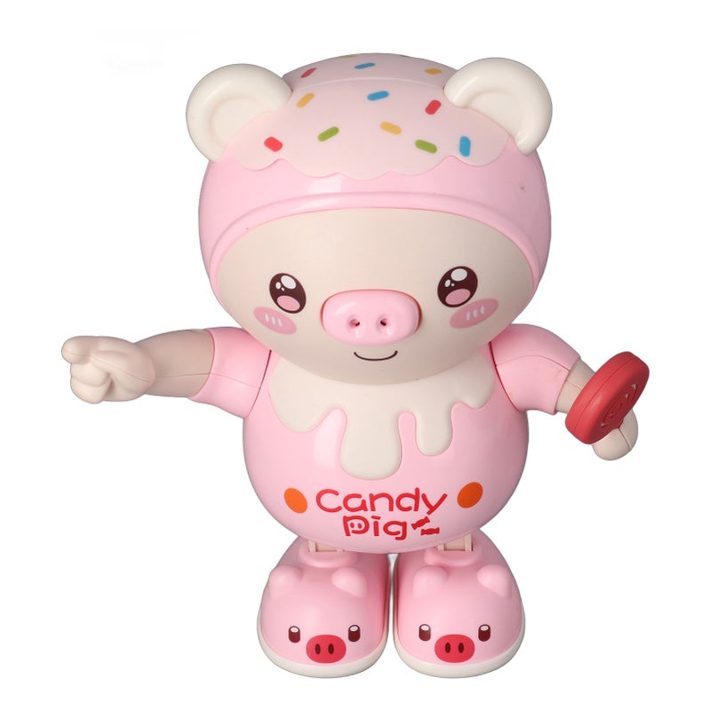 Electronic Dancing Pig Toy: Pink Cute Cartoon Shape - Safe Smooth Portable Interactive Toy for Kids Indoor Outdoor Play - Image 4