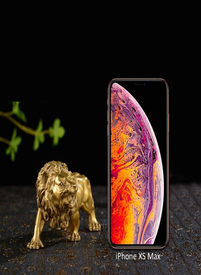 BRABUD Chinese Fengshui Handmade Brass Magical and Noble Lion Statue Attract Wealth Home Decor Housewarming Gift （jinshizi） - Image 3