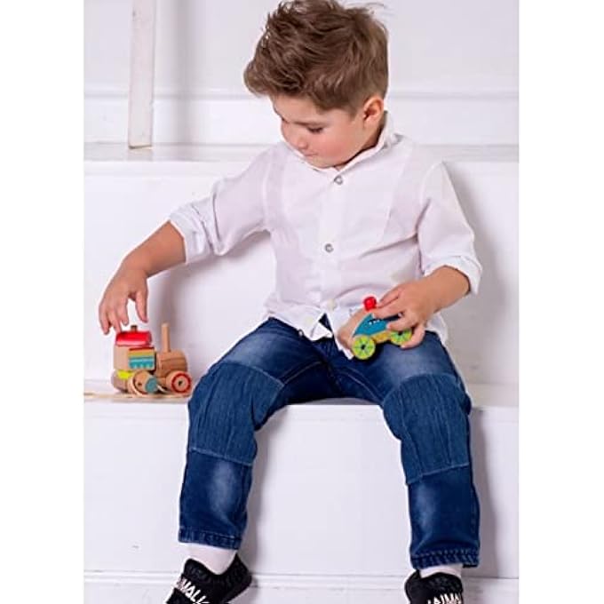 SORTING PUSH & PULL ALONG TRAIN TOYS FOR KIDS, BABY SORTING TOYS WITH DIFFERENT SHAPES BLOCKS, SMOOTH WHEELS | PULL ALONG TOYS |LEARNING SORTING BLOCKS TOYS FOR TODDLERS 2+ YEARS BOYS GIRLS - Image 3