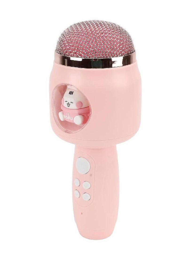 ميكروفون لاسلكي، ميكروفون لاسلكي خفيف الوزن ذو نقل سلس ولطيف للحفلات (وردي) - Image 1