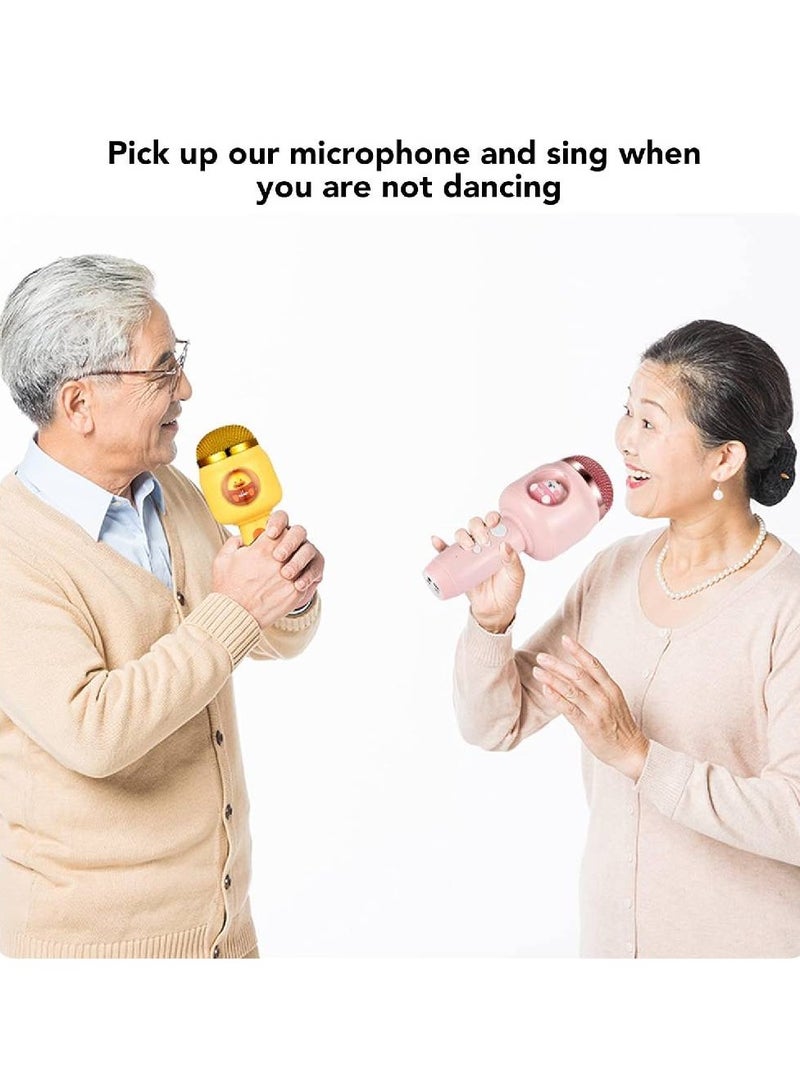 ميكروفون لاسلكي، ميكروفون لاسلكي خفيف الوزن ذو نقل سلس ولطيف للحفلات (وردي) - Image 3