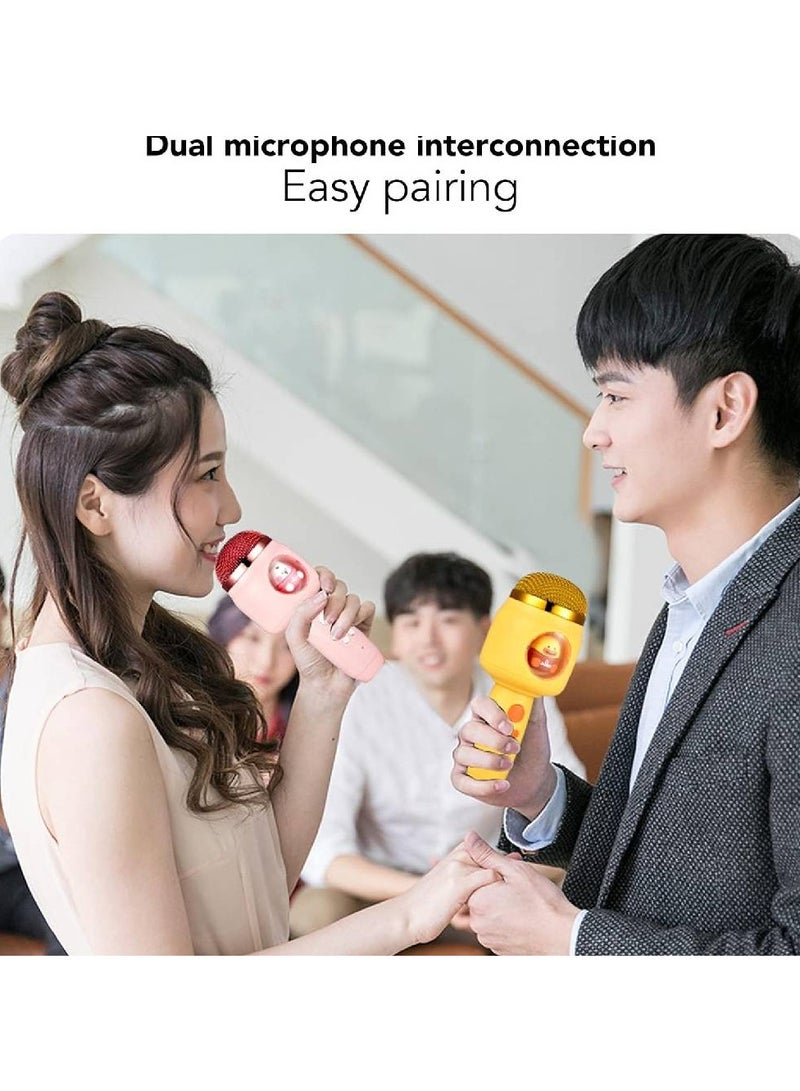 ميكروفون لاسلكي، ميكروفون لاسلكي خفيف الوزن ذو نقل سلس ولطيف للحفلات (وردي) - Image 2