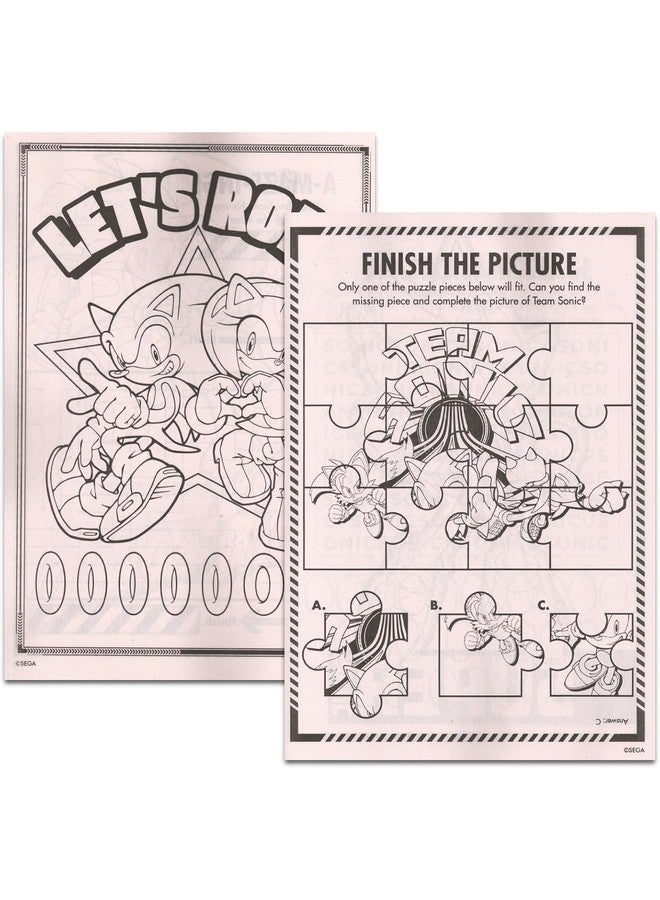 Bendon Sonic The Hedgehog Coloring Book | Sonic Coloring Book | Jumbo Activity Book | Sonic Memory Match Game Bonus | Multicolor - Image 2