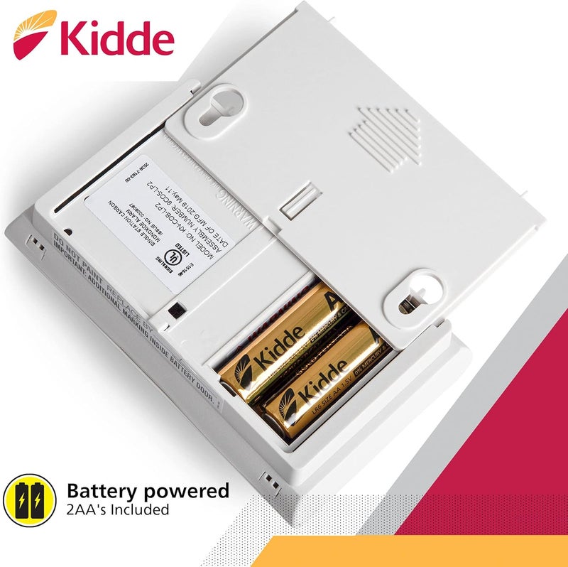 Kidde Battery Powered Carbon Monoxide Detector with LEDs and Test-Reset Button - Image 4