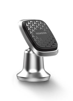 Remson Remson Magnetic Car Phone Holder Universal Stick On 360 Rotation  For Dashboard Compatible with iPhone 13 12 11 Pro Max XR XS X 8 7, Samsung Galaxy & More – Silver  - Image 1