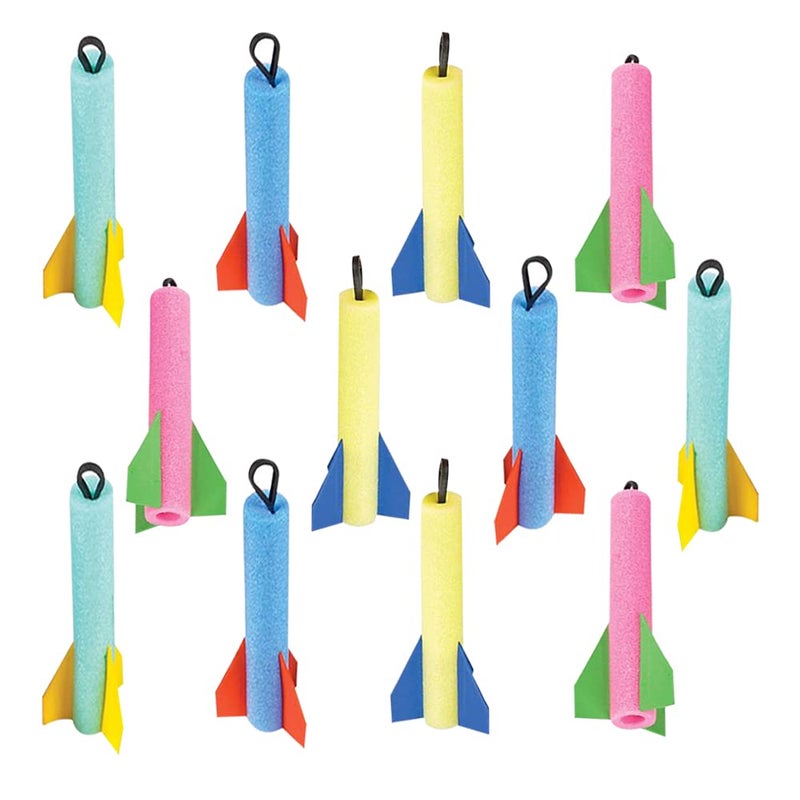 ArtCreativity Foam Finger Flyer Rockets Pack of 1265 Inches Big Assorted Colors Slingshot Method to Fly High Fun Carnival Toy and Party Favor Amazing Gift Idea for Boys and Girls Ages 3 - Image 3