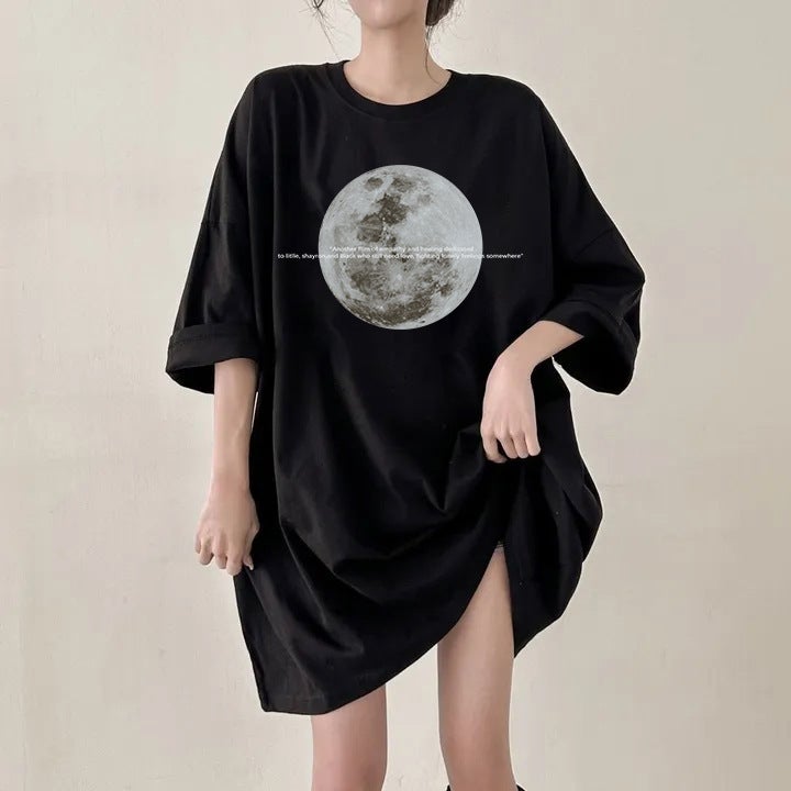 Factory Korean-Style Trendy Short-Sleeved T-Shirt Women'S Summer Japanese Large Edition Pure Cotton Loose Design Sense Trendy Brand - Image 2