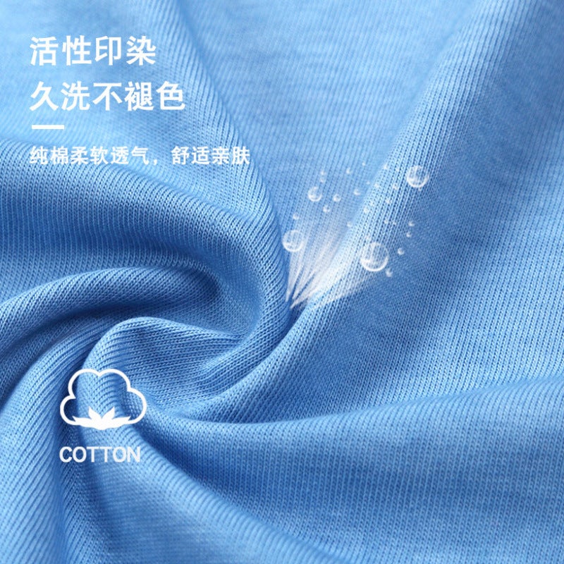 Retro Washed Gradient T-Shirt Trendy Brand Pure Cotton Round Neck Distressed Loose Oversize T Short-Sleeved - Image 5