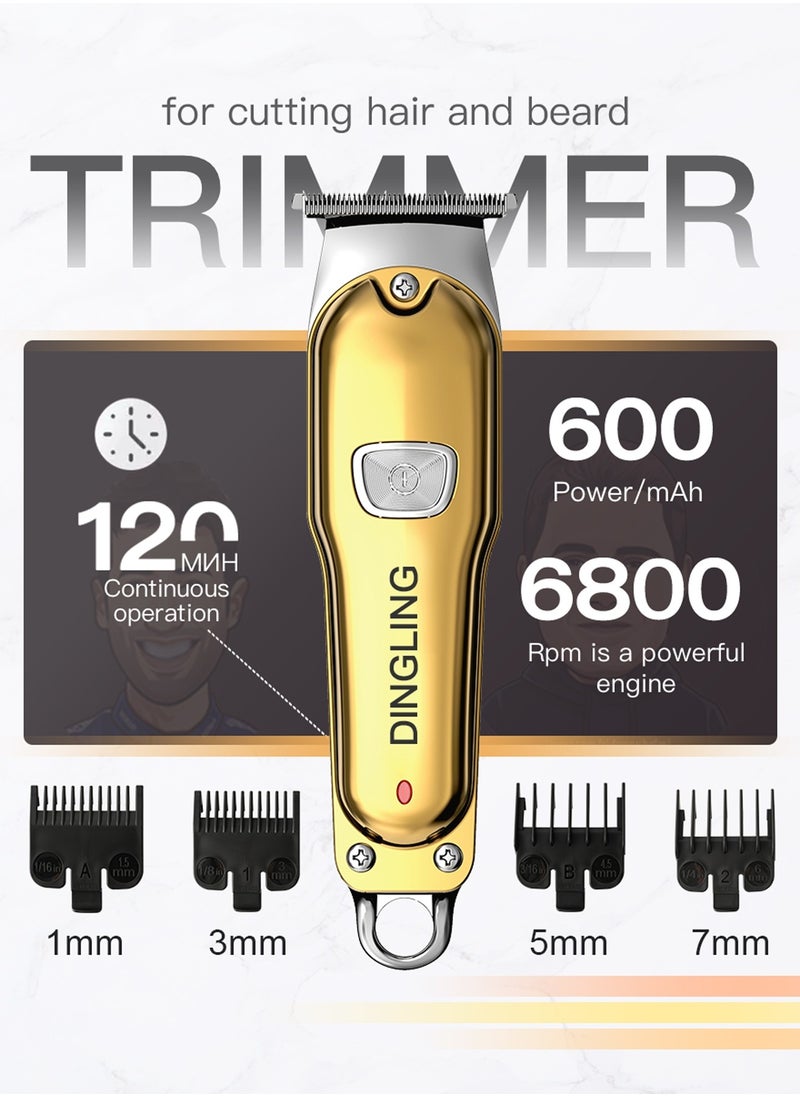 DINGLING RF-631 Hair & Beard Trimmer, Professional Electric Hair Clipper With razors  - Image 1