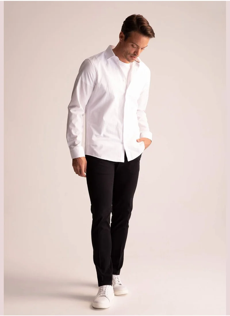 DeFacto Slim Fit Basic Chino Trousers