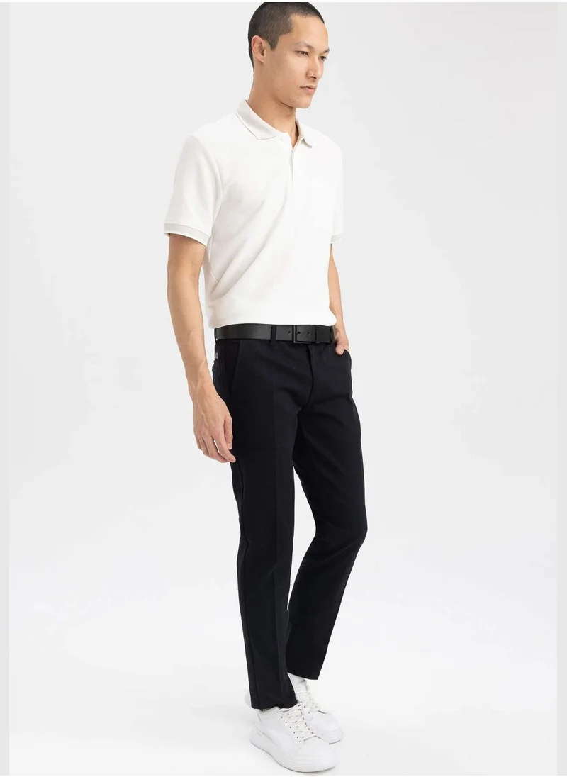 DeFacto Slim Fit Basic Chino Trousers
