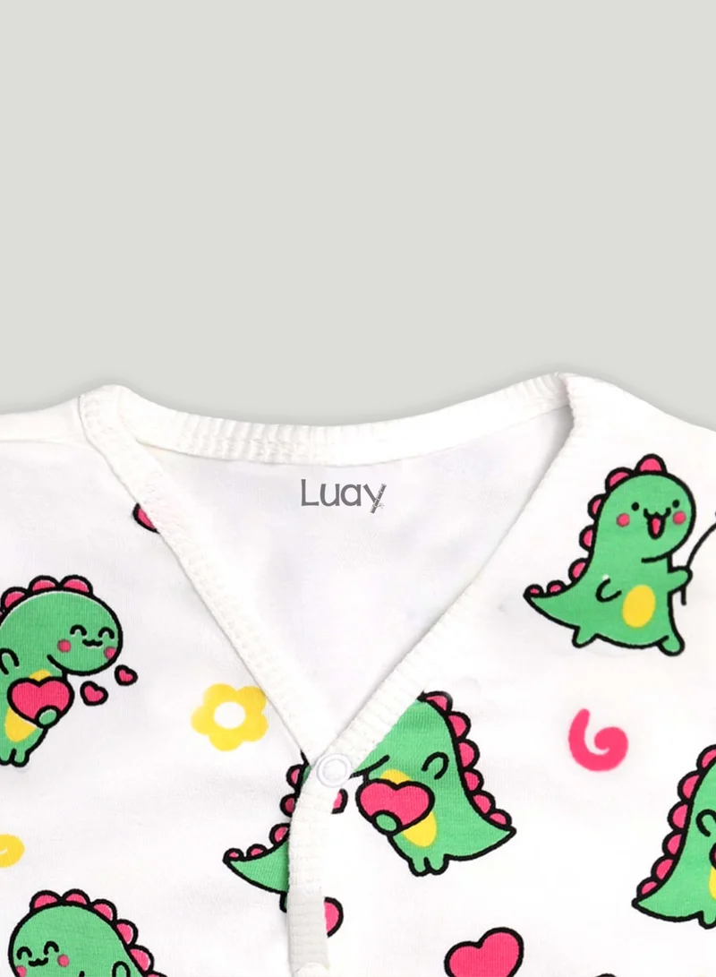 Luay  100% Cotton Full Sleeves Baby Romper,Sleepsuit for Baby Girls & Boys _(Pack of 2)  | Best Price UAE