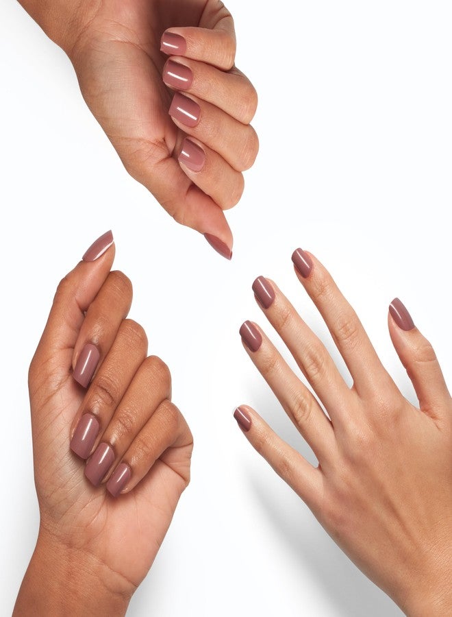 OPI On Point Tickle My France-y | Short Round Mauve Nude Neutral Press On Nails | With Nail Glue | Long Lasting, Reusable, Non-damaging - Image 3