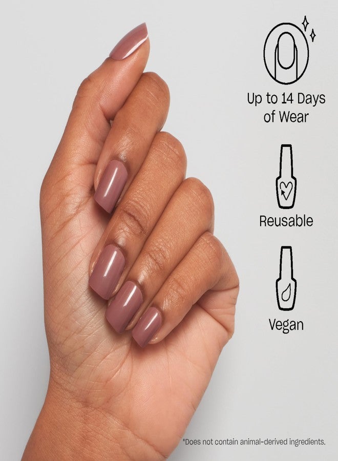 OPI On Point Tickle My France-y | Short Round Mauve Nude Neutral Press On Nails | With Nail Glue | Long Lasting, Reusable, Non-damaging - Image 2