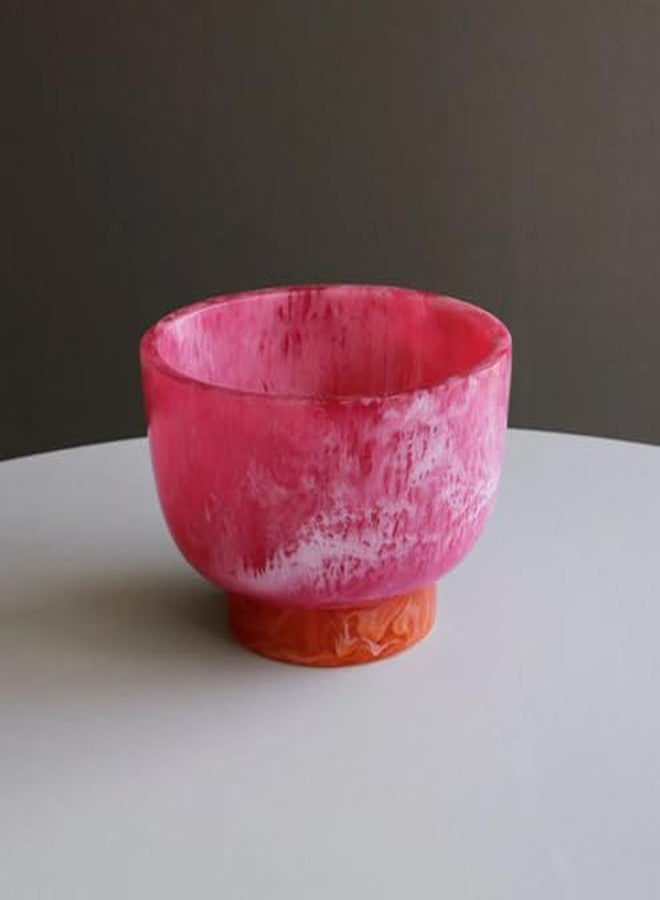 Beatriz Ball RESIN Rio Small Bowl with Base - Pink and Orange - Image 2