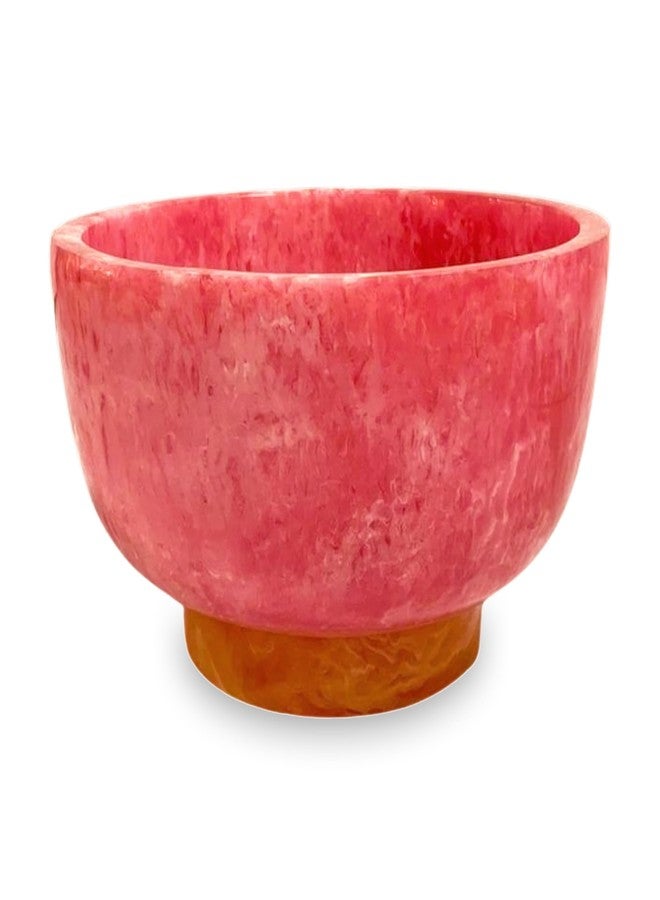 Beatriz Ball RESIN Rio Small Bowl with Base - Pink and Orange - Image 1