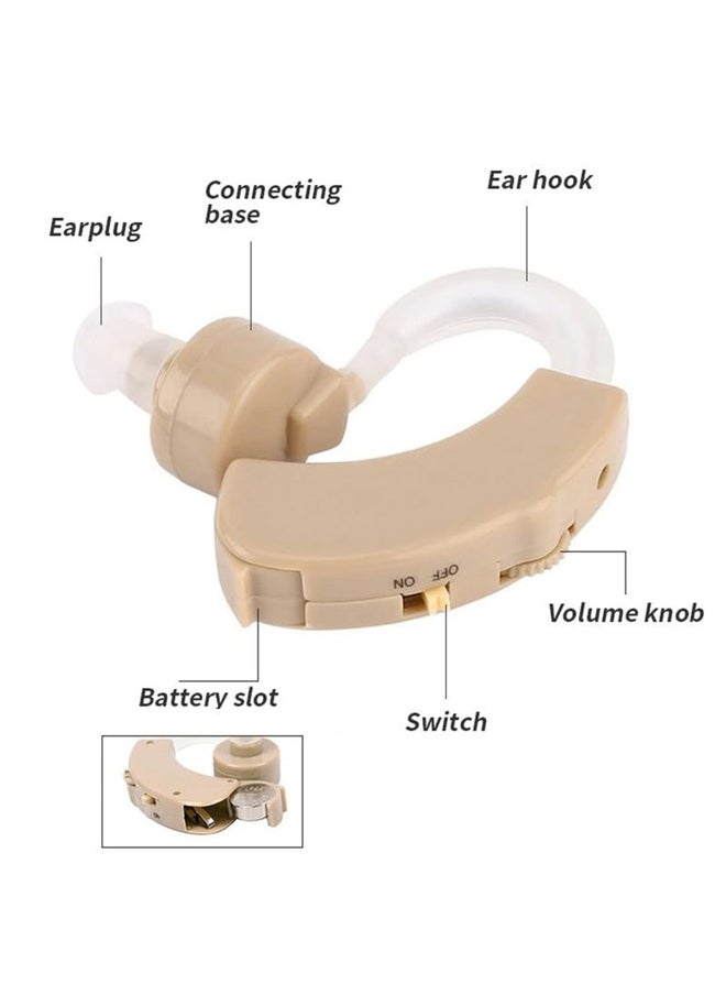 Generic - Hearing Aids for the Elderly with Disabilities Wireless Auxiliary Headphones Behind-the-ear Hearing Aids - Image 1