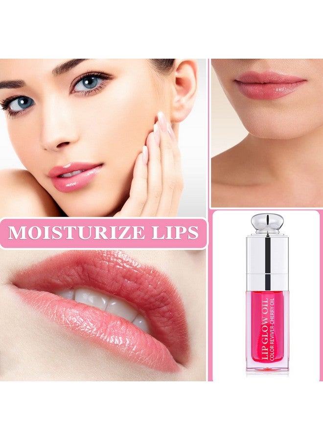 LZYLLS Hydrating Lip Glow Oil Plumping Gloss Tinted Lip Balm Transparent Moisturizing Toot Lip Care Oil Non-sticky Big Brush Head Nourishing Repairing Lip Lines and Prevents Dry Cracked Lips(015#) - Image 2