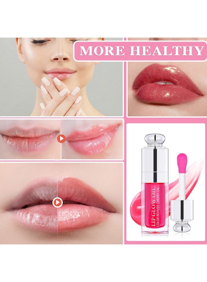 LZYLLS Hydrating Lip Glow Oil Plumping Gloss Tinted Lip Balm Transparent Moisturizing Toot Lip Care Oil Non-sticky Big Brush Head Nourishing Repairing Lip Lines and Prevents Dry Cracked Lips(015#) - Image 3