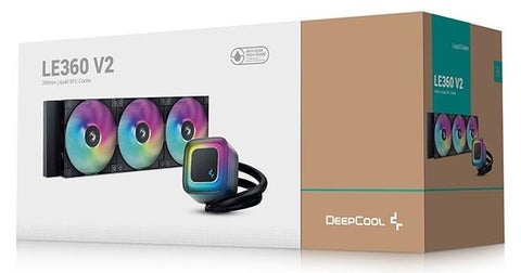 مبرد وحدة المعالجة المركزية السائل LE360 V2 ARGB، 360 مم، مراوح ARGB ثلاثية 120 مم، مشعاع من الألومنيوم، محمل هيدروليكي، 75.89 CFM، ضوضاء أقل من أو تساوي 31.6 ديسيبل، تقنية مانعة للتسرب، مضخة PWM 2500-3400 دورة في الدقيقة، متوافق مع Intel LGA 1851/1700/1200/115X وAMD AM5/AM4، أسود | R-LE360-BKAMMC-G-2