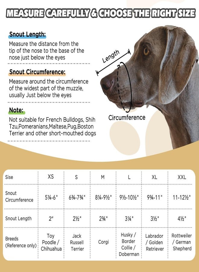 BONTHEE Dog Muzzle,Soft Nylon Muzzles Anti Biting Barking Chewing,Breathable Reflective Adjustable Loop Pets for Small Medium Large Sized Dogs,Allows Panting and Drinking(Black XL) - Image 4