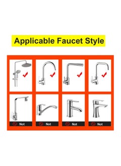 SYOSI SYOSI Aluminum Holder for Kitchen Sink, Kitchen Sink Sponge Holder, Aluminum Organizer for Kitchen Bathroom Accessories, Compatible with Faucets 0.8-1.1 Inches in Diameter  - Image 4