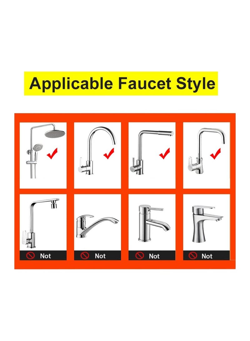 SYOSI SYOSI Aluminum Holder for Kitchen Sink, Kitchen Sink Sponge Holder, Aluminum Organizer for Kitchen Bathroom Accessories, Compatible with Faucets 0.8-1.1 Inches in Diameter  - Image 4