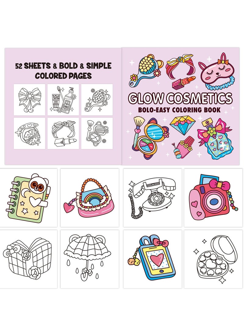 أورافلي مجموعة كتب التلوين للبالغين والمراهقين (كتابان، 52 ورقة لكل منهما) - كتب رسومات للأطفال للتلوين والرسم، لوازم معيشة لطيفة ومريحة، جو عصري - ورق سميك، تصميم صفحة واحدة، تخفيف التوتر للبالغين والأطفال - هدية إبداعية مثالية للفنانين والأطفال - Image 3