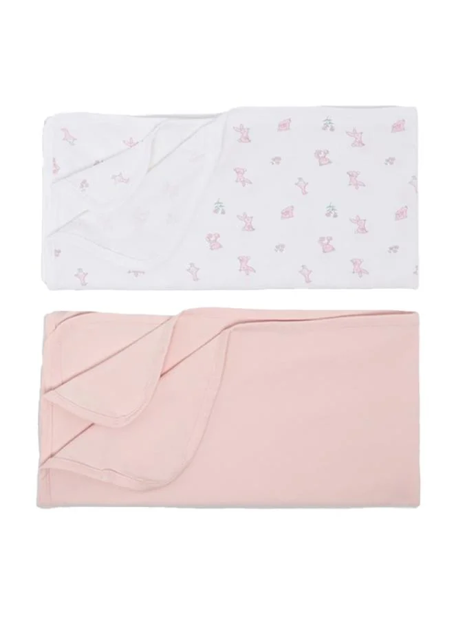 أطفال وأكثر Babies & More Newborn Girls Multicolor Baby Blanket