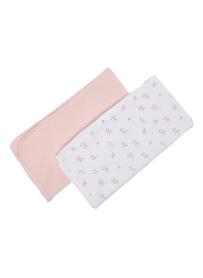 أطفال وأكثر Babies & More Newborn Girls Multicolor Baby Blanket