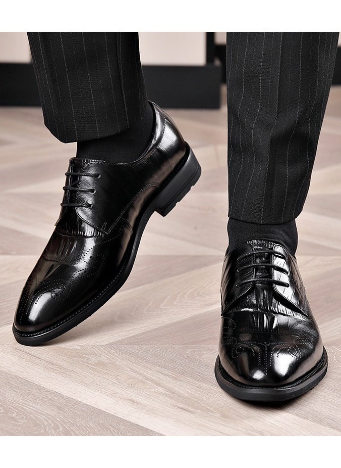 Warrior - Versatile Retro Casual Leather Shoes - Image 1