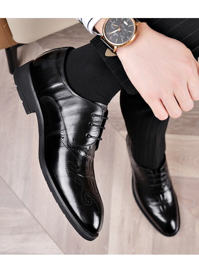 Warrior - Versatile Retro Casual Leather Shoes - Image 1