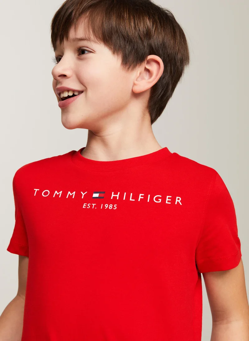 TOMMY HILFIGER Kids Crew Neck Short Sleeve T-shirt