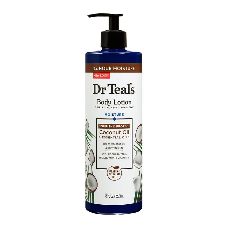 Dr Teal's Dr Teals Body Lotion Moisture Nourishing Coconut Oil With Essential Oils Paraben Phthalate Free Lotion 532Ml - Image 1