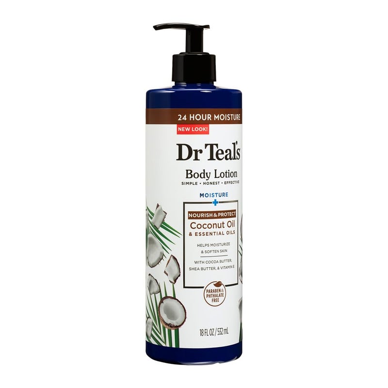 Dr Teal's Dr Teals Body Lotion Moisture Nourishing Coconut Oil With Essential Oils Paraben Phthalate Free Lotion 532Ml - Image 2