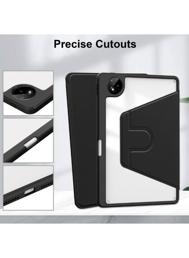 general Rotating Case for Huawei Honor Pad 10 12.1 inch with Pencil Holder,360 Degree Rotation Protective Stand Smart Tablet Slim Hard Shell Folio Cover Clear Back with Auto Wake/Sleep - Image 3