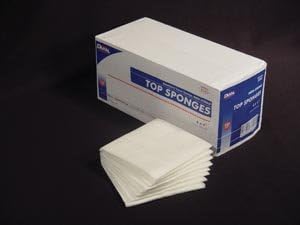 Dukal Top Sponges - Non-Sterile Latex Free, 4" x 4" - Model 5340 - Bag of 100