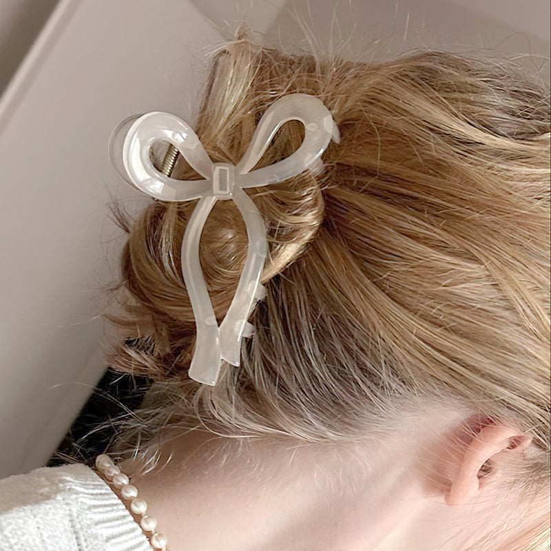 Ayesha Bows Claw Clips 3 Colors Hair Clips for Women Girls Bow Trend Claw Clips for All Hair Types - Image 3