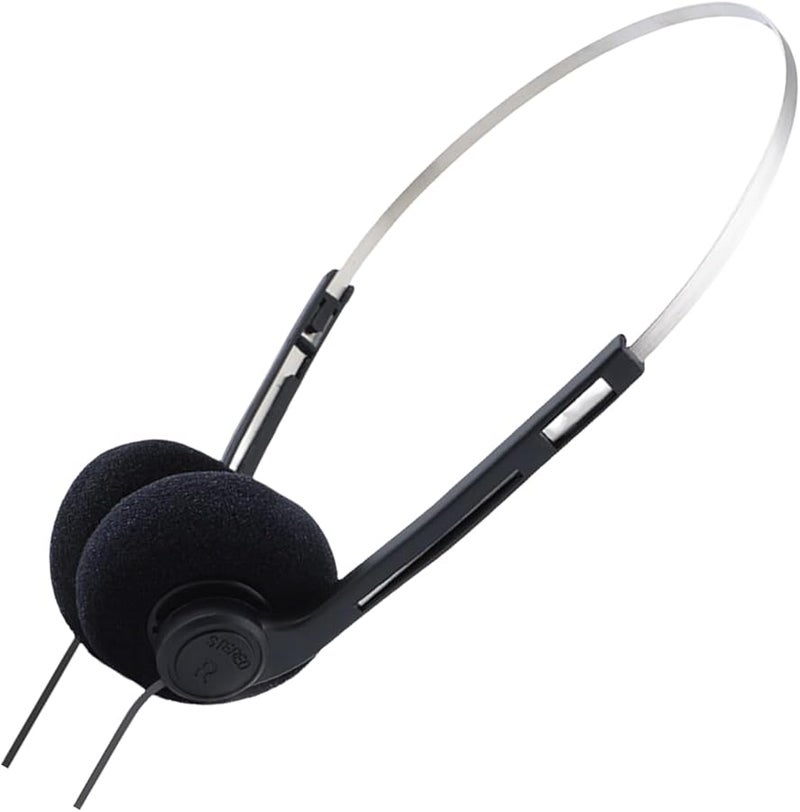 Black Music Headphones Portable Noise Reduction Sport Adjustable Headband - Image 4