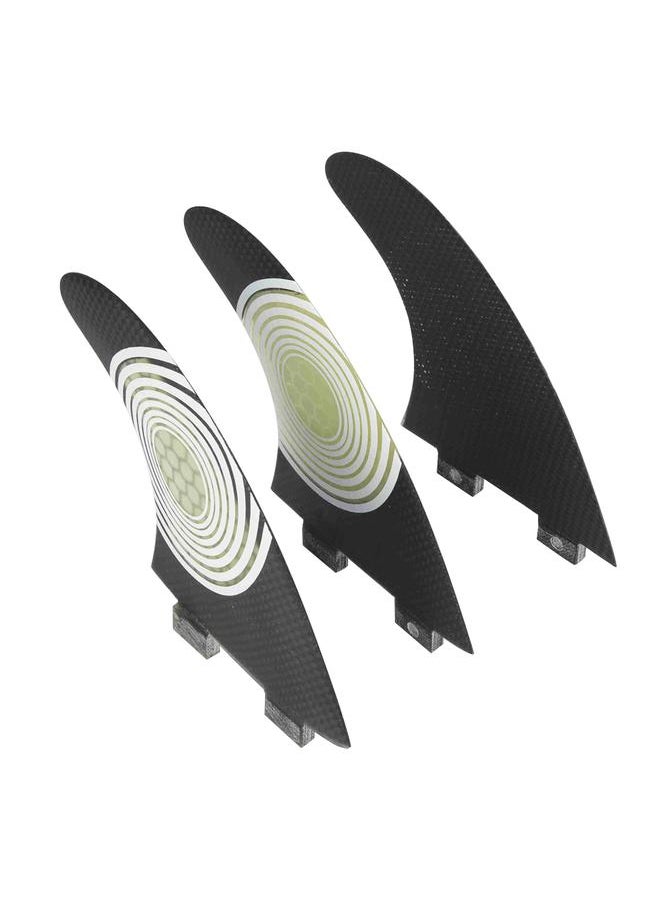 Thoraya 3pcs Fiberglass Surfboard Fins Surfing Stand Up Paddle Fin Thruster Accessory  - Image 1