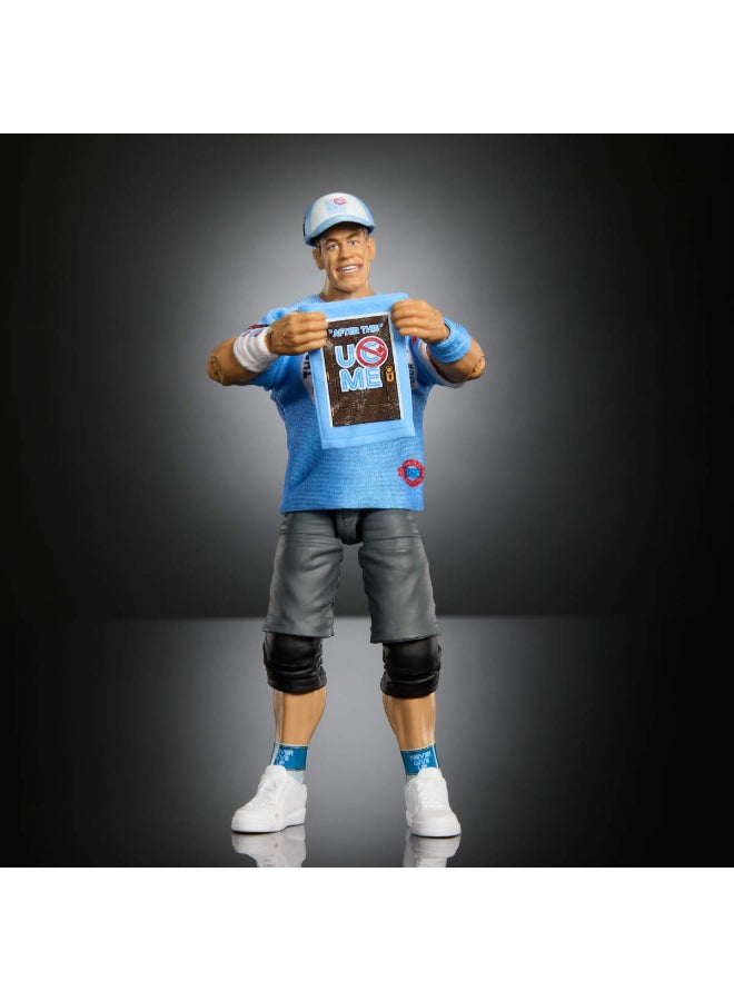 WWE Mattel WWE Ultimate Edition Action Figure & Accessories Set, John Cena 6-inch Collectible with Swappable Heads & Hands, 30 Articulation Points​​​ - Image 3