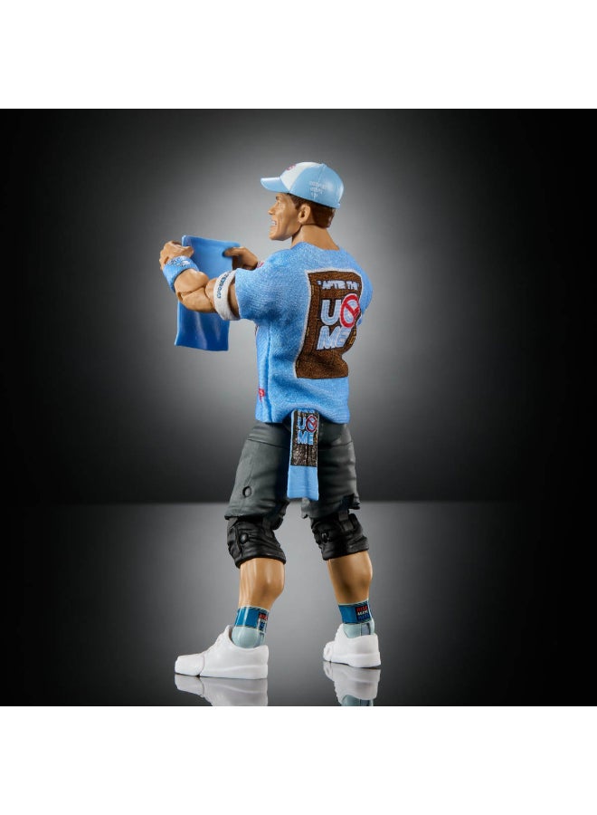 WWE Mattel WWE Ultimate Edition Action Figure & Accessories Set, John Cena 6-inch Collectible with Swappable Heads & Hands, 30 Articulation Points​​​ - Image 4