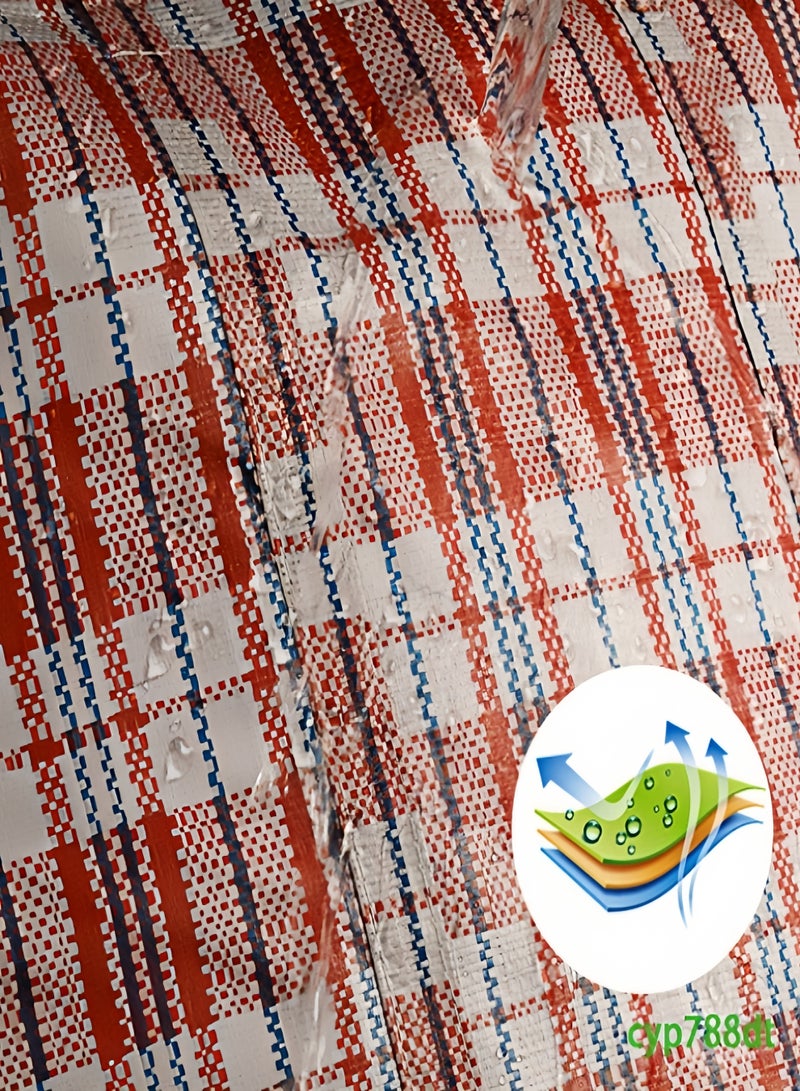 كيفن أكياس تخزين قوية للغسيل - أكياس كبيرة للنقل/التسوق بسحاب ومقابض - حقيبة تخزين قابلة لإعادة الاستخدام بسحاب، حقائب تنظيم من النايلون المتين متوسطة الحجم للأغطية والبطانيات والوسائد والأقمشة - Image 3