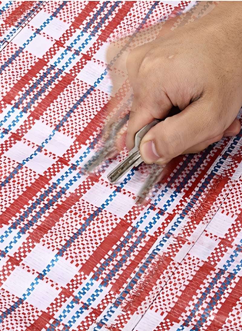 كيفن أكياس تخزين قوية للغسيل - أكياس كبيرة للنقل/التسوق بسحاب ومقابض - حقيبة تخزين قابلة لإعادة الاستخدام بسحاب، حقائب تنظيم من النايلون المتين متوسطة الحجم للأغطية والبطانيات والوسائد والأقمشة - Image 4