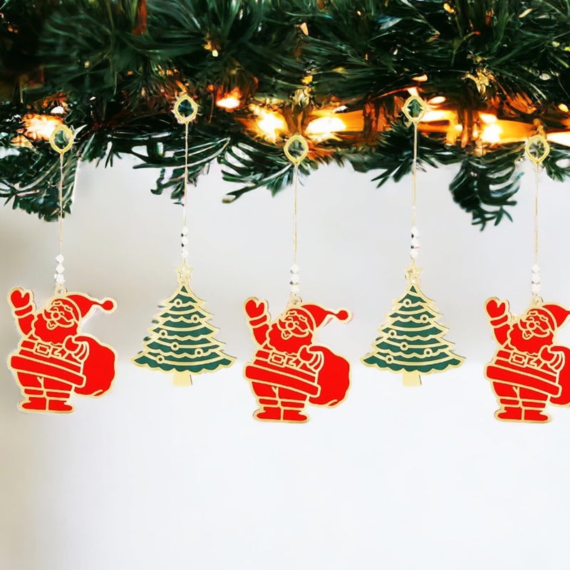 Ascension 5 Pieces Charms Pendants for Christmas Tree Decoration Christmas Party Decoration DIY Artificial Hangings for Christmas Tree Xmas Holiday Decor - Image 3