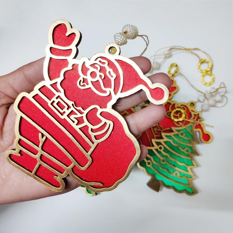 Ascension 5 Pieces Charms Pendants for Christmas Tree Decoration Christmas Party Decoration DIY Artificial Hangings for Christmas Tree Xmas Holiday Decor - Image 4