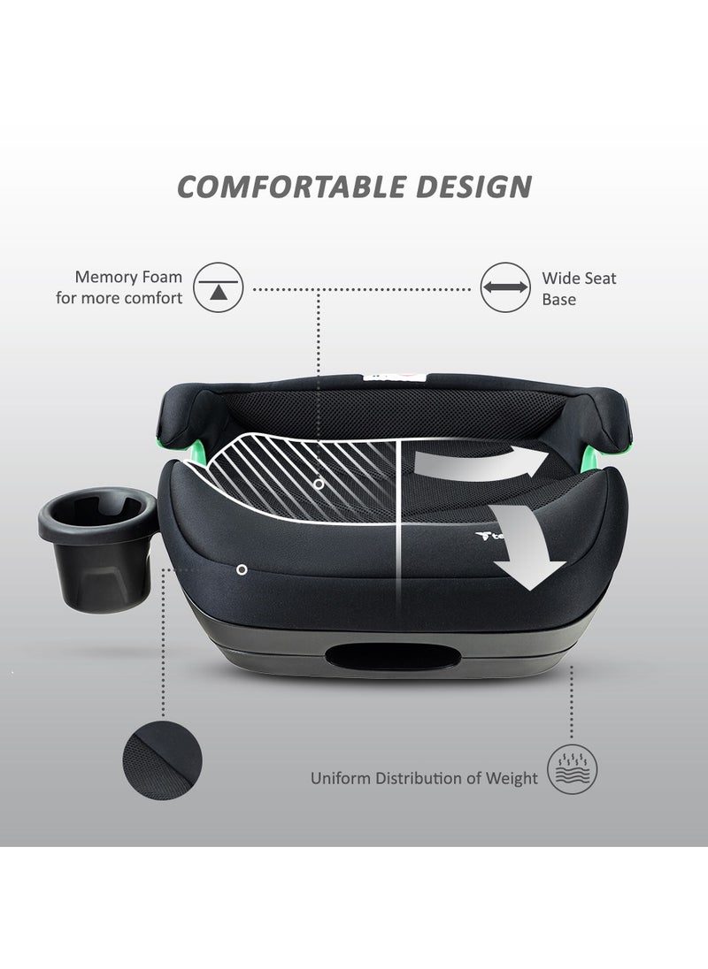 TEKNUM TEKNUM Car Seat I-Size Booster with 4 Reclining Mode & Isofix - Black  - Image 3