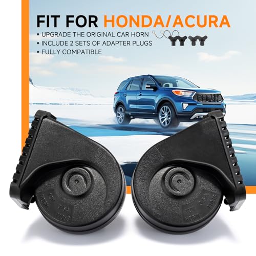 banhao Car Horn for Honda Civic CRV Odyssey Accord Pilot Passport Fit Insight Ridgeline, Acura MDX RDX Integra Auto Horn for Honda Loud Dual-Tone - Image 2