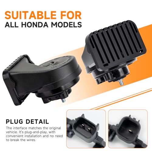 banhao Car Horn for Honda Civic CRV Odyssey Accord Pilot Passport Fit Insight Ridgeline, Acura MDX RDX Integra Auto Horn for Honda Loud Dual-Tone - Image 4