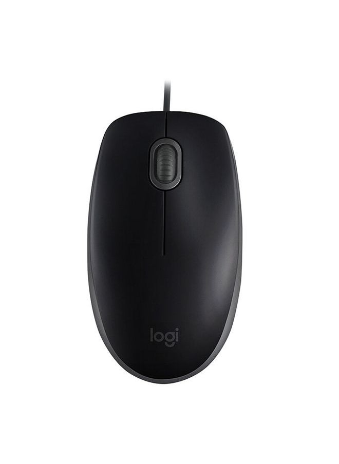 BURAQ - Logitech M110 1000DPI Wired Mouse USB Silent Mouse (Black) - Image 1